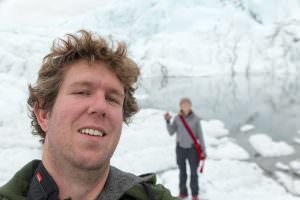 At the Matanuska Glacier