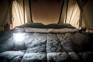 inside the tent