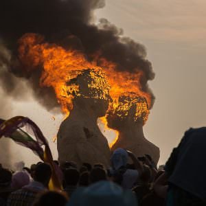 Burning Man 2014—The Embrace burn
