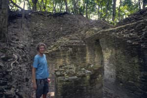 Ben explores the expansive ruins.