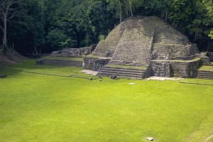Normally you would consider this to be quite a large temple. Until you look down on it from on top of an even larger one.