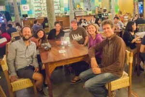 Beers with our friends from Bee Individual and Wake the Dead Diaries.